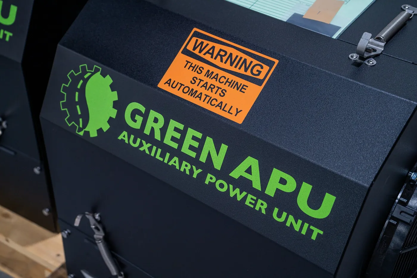 A Green APU Star Edition unit, close up